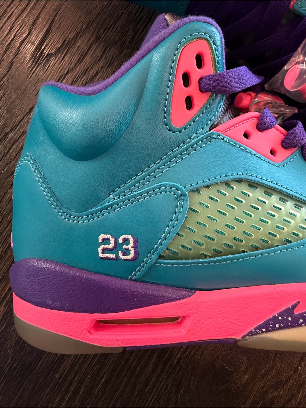 Air Jordan 5 Tropical Teal Kids Size 5y - Picture 2 of 10